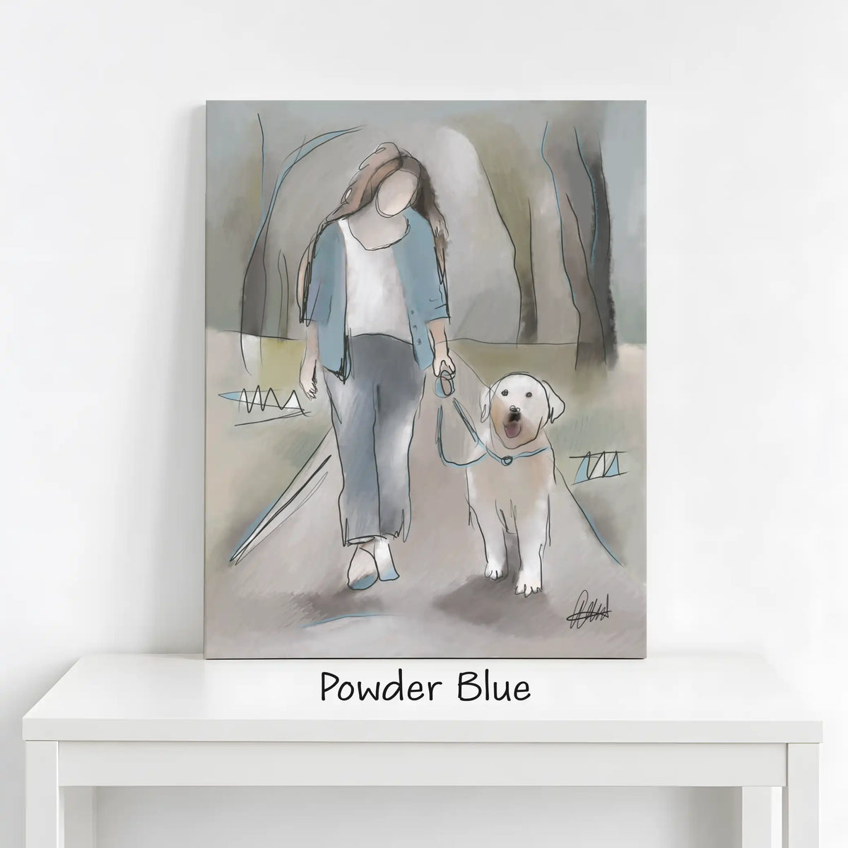 Dog Walking Wall Art | Meaningful Gift for Dog Lovers