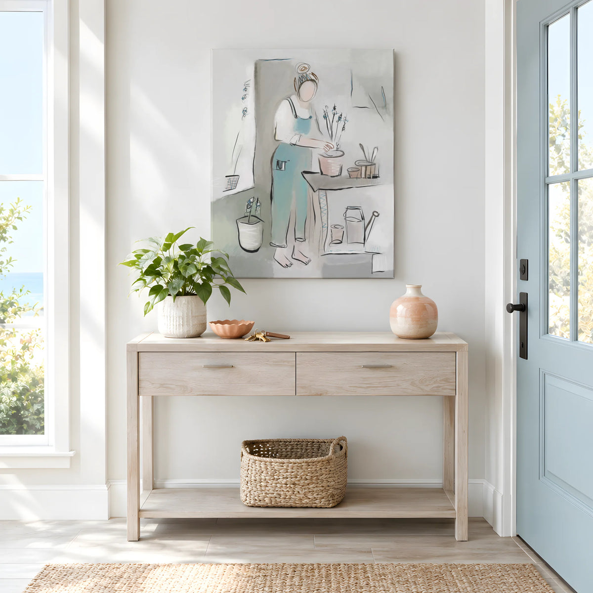 Plant Lady Wall Art | Plant Lover Canvas Print