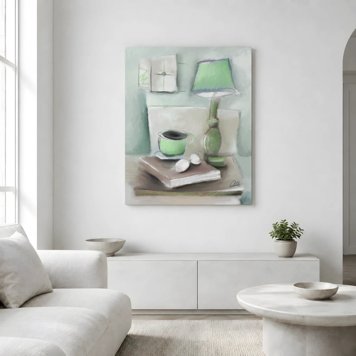 Reading Nook Canvas Print | Still Life Artwork
