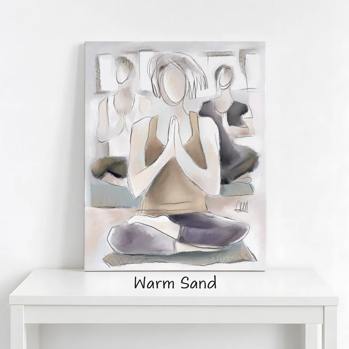 Yoga Wall Art Canvas Print | Wellness Studio & Gym Decor