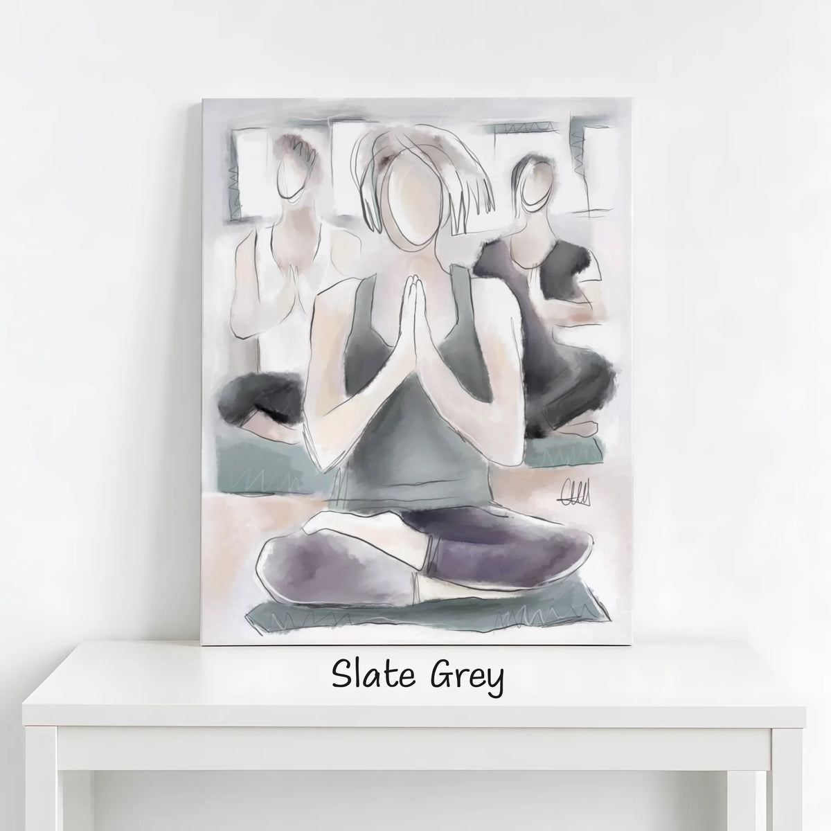 Yoga Wall Art Canvas Print | Wellness Studio & Gym Decor
