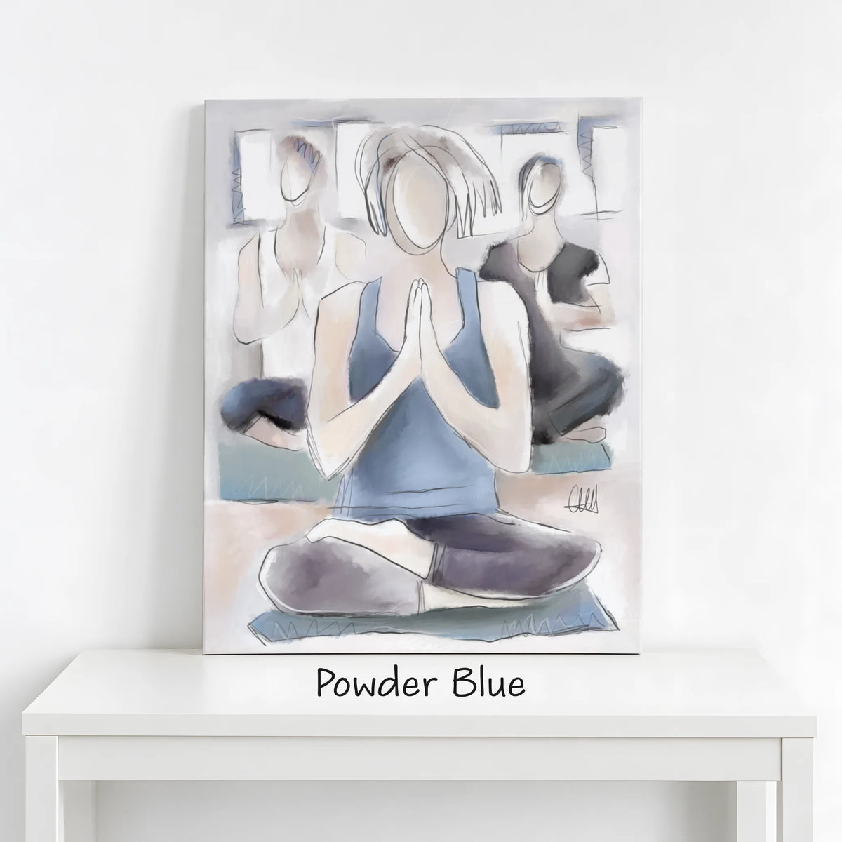 Yoga Wall Art Canvas Print | Wellness Studio & Gym Decor