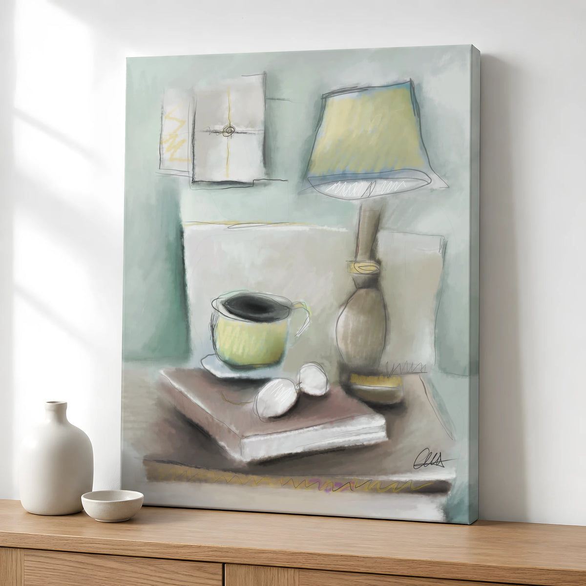 Reading Nook Canvas Print | Still Life Artwork