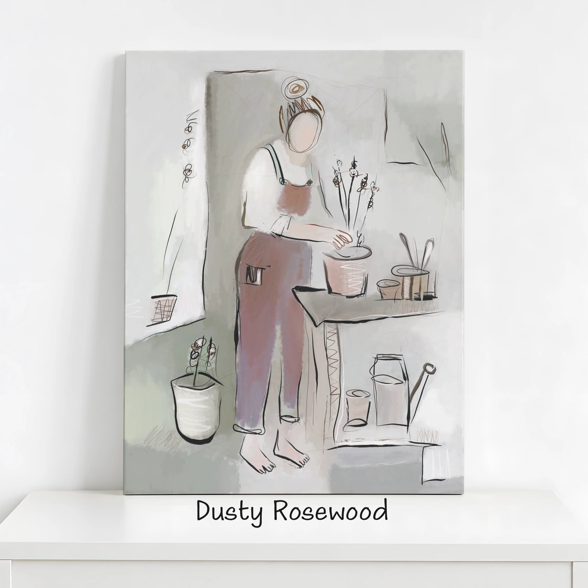 Plant Lady Wall Art | Plant Lover Canvas Print