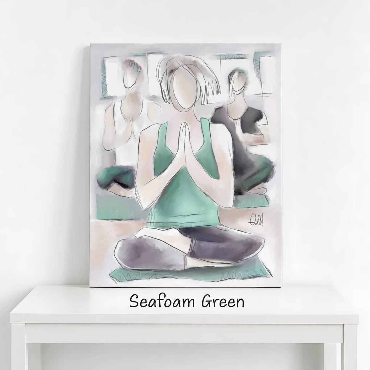 Yoga Wall Art Canvas Print | Wellness Studio & Gym Decor