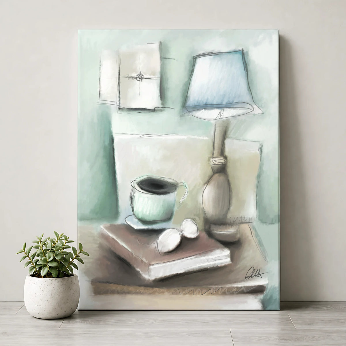 Reading Nook Canvas Print | Still Life Artwork