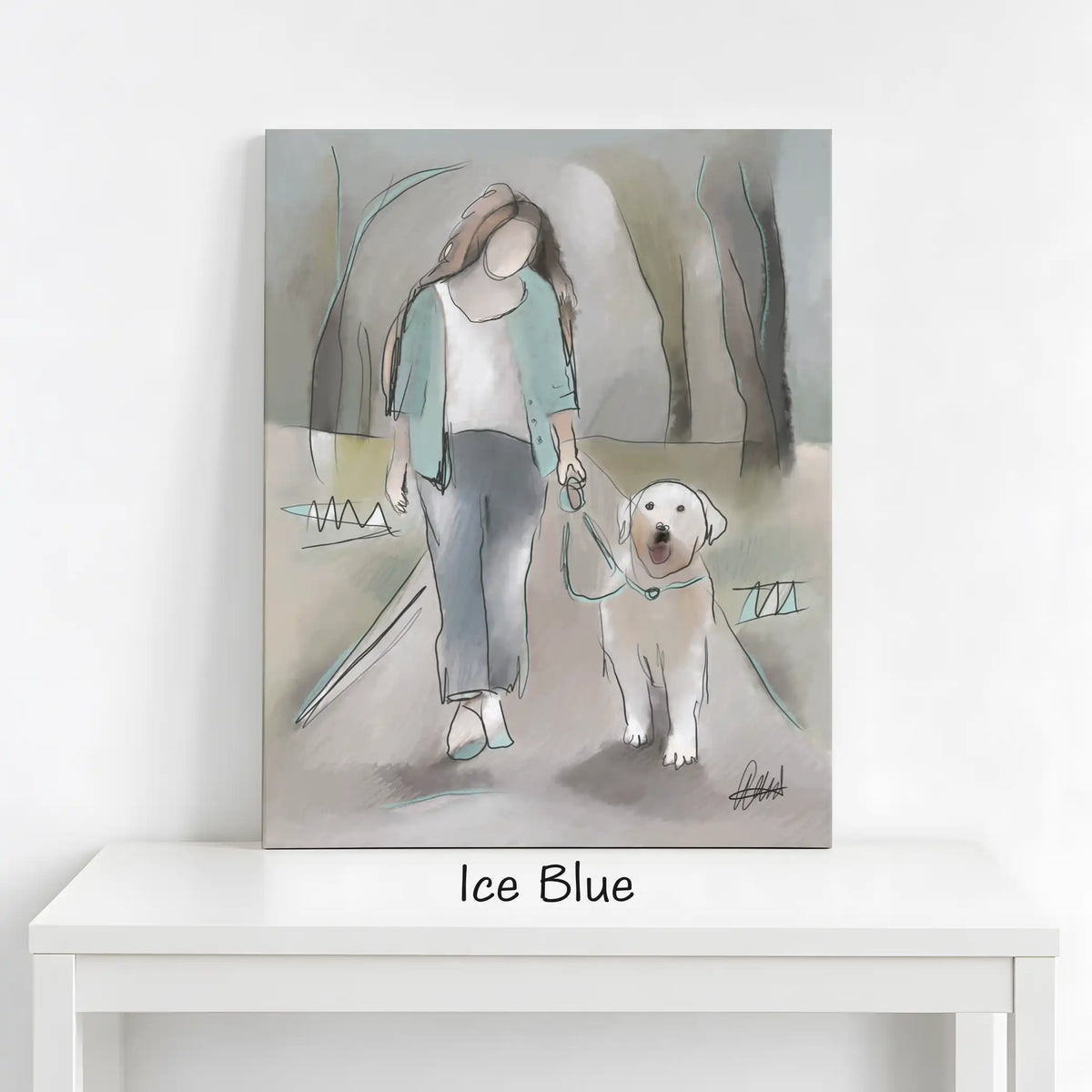 Dog Walking Wall Art | Meaningful Gift for Dog Lovers