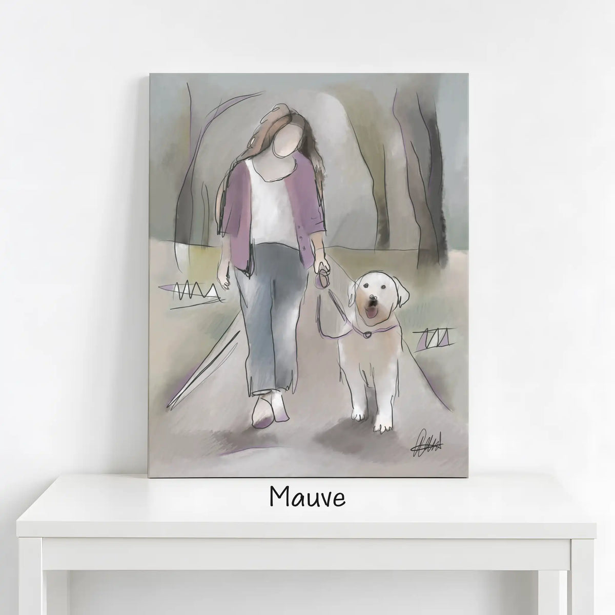 Dog Walking Wall Art | Meaningful Gift for Dog Lovers