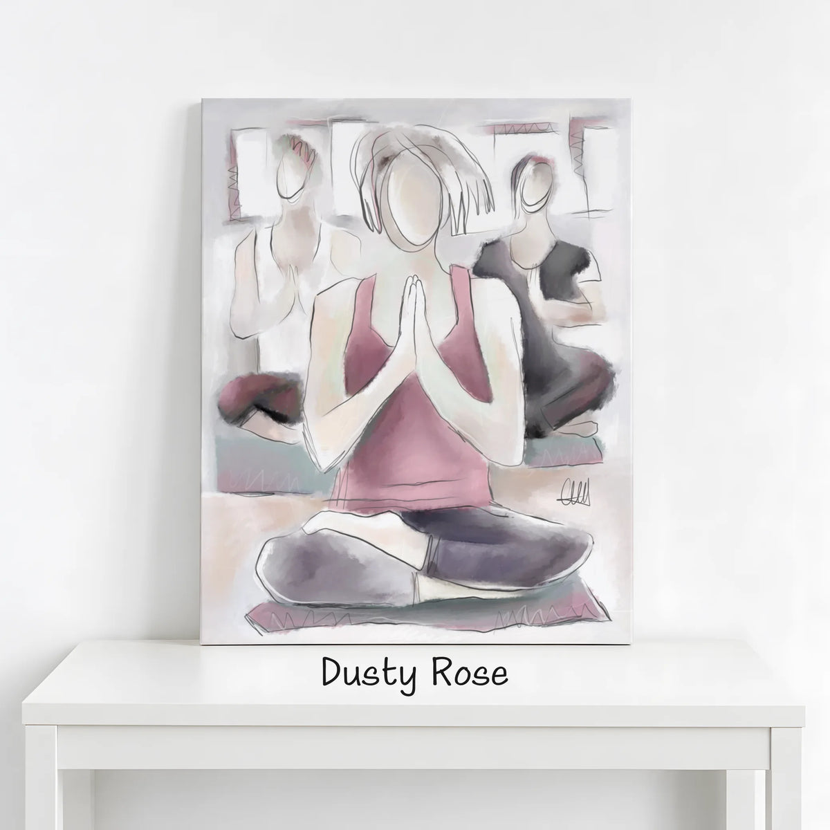 Yoga Wall Art Canvas Print | Wellness Studio & Gym Decor