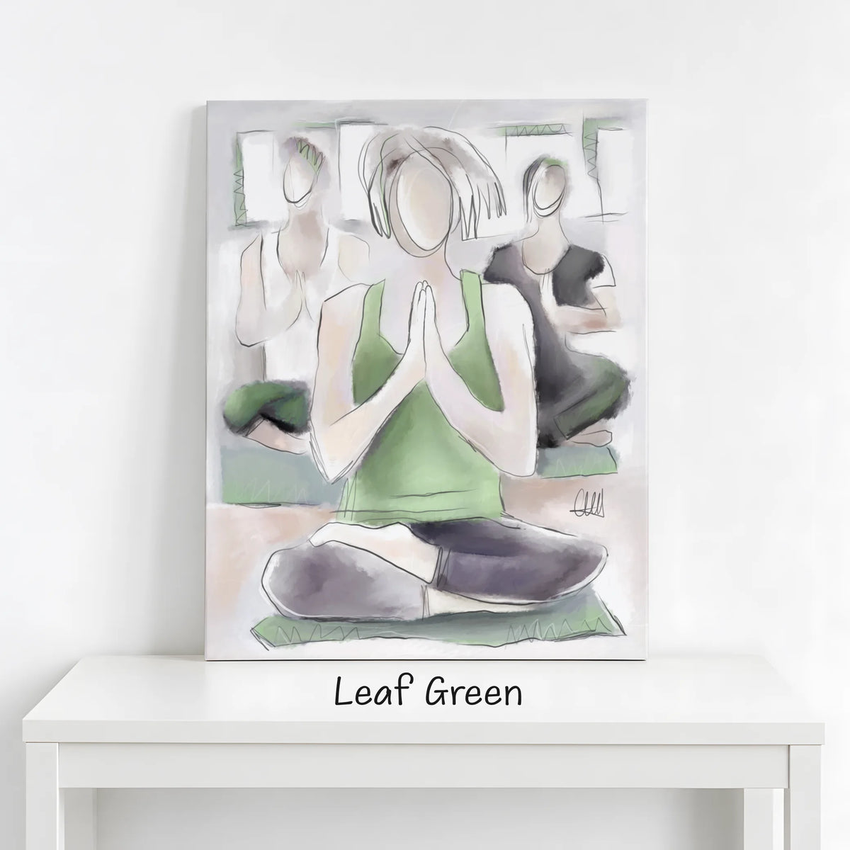 Yoga Wall Art Canvas Print | Wellness Studio & Gym Decor