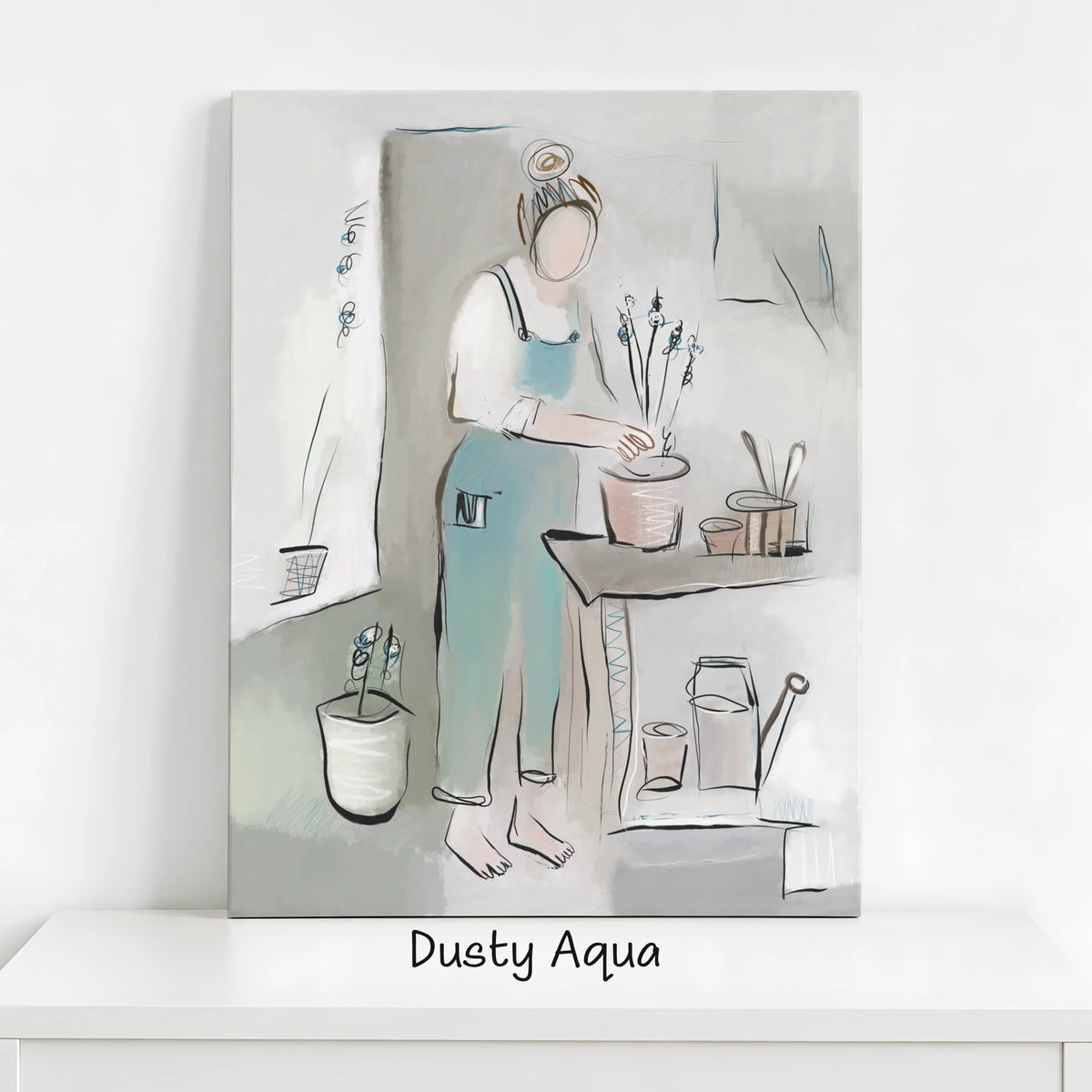 Plant Lady Wall Art | Plant Lover Canvas Print