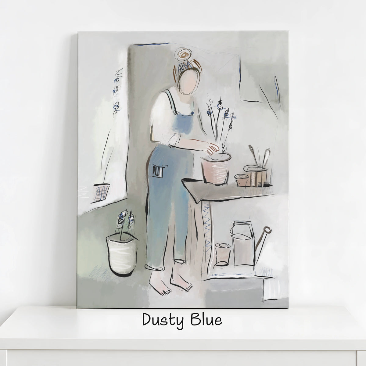 Plant Lady Wall Art | Plant Lover Canvas Print