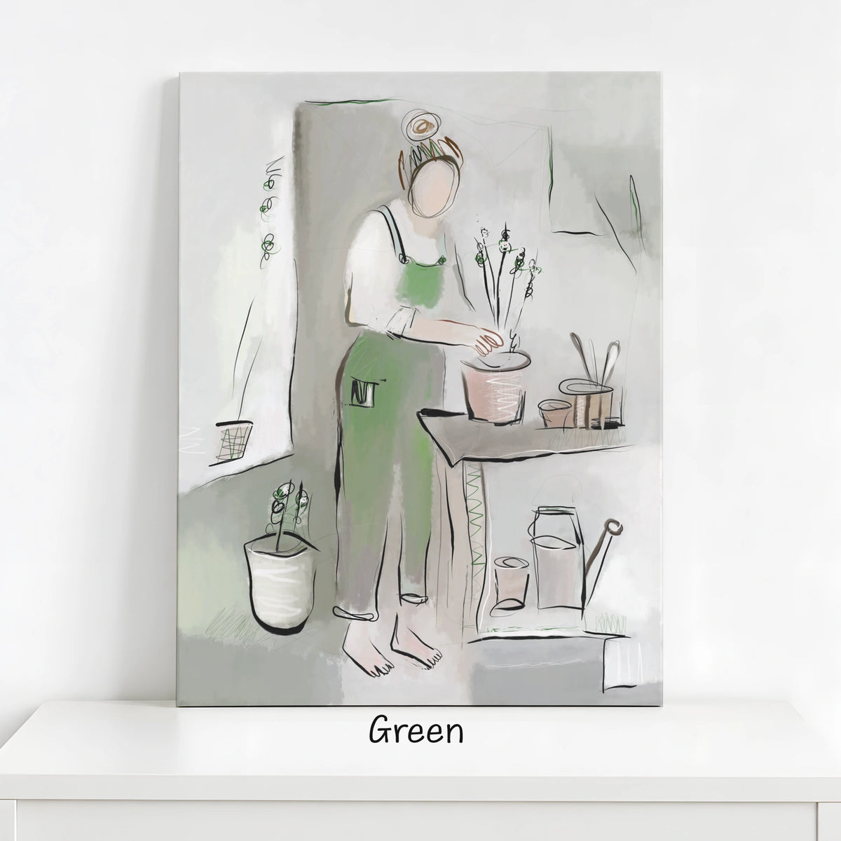 Plant Lady Wall Art | Plant Lover Canvas Print