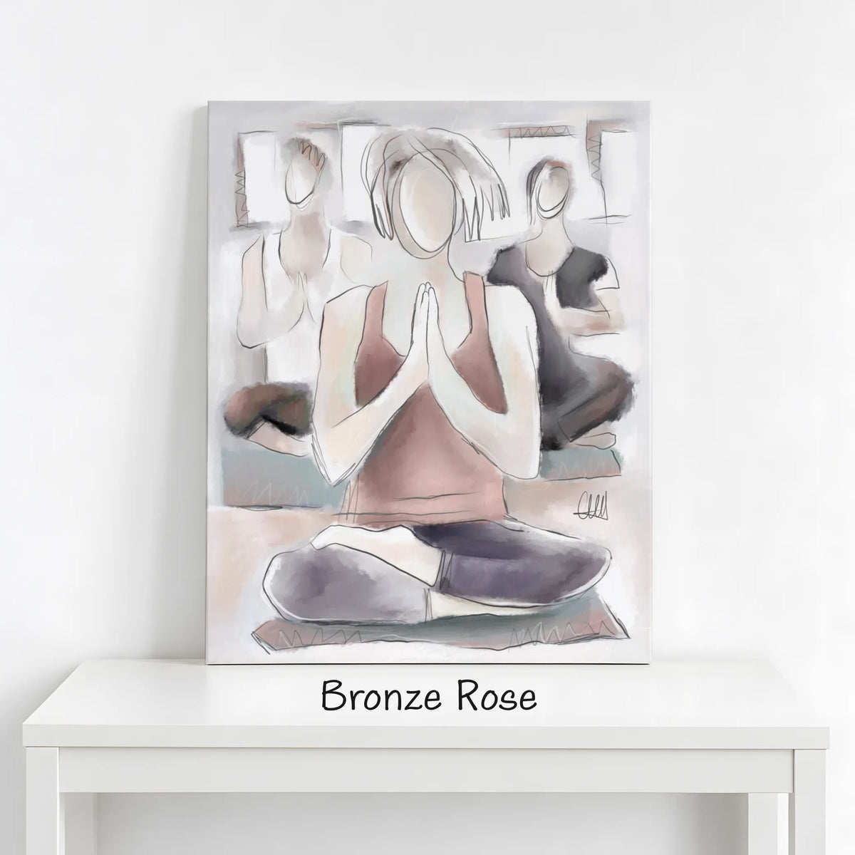 Yoga Wall Art Canvas Print | Wellness Studio & Gym Decor