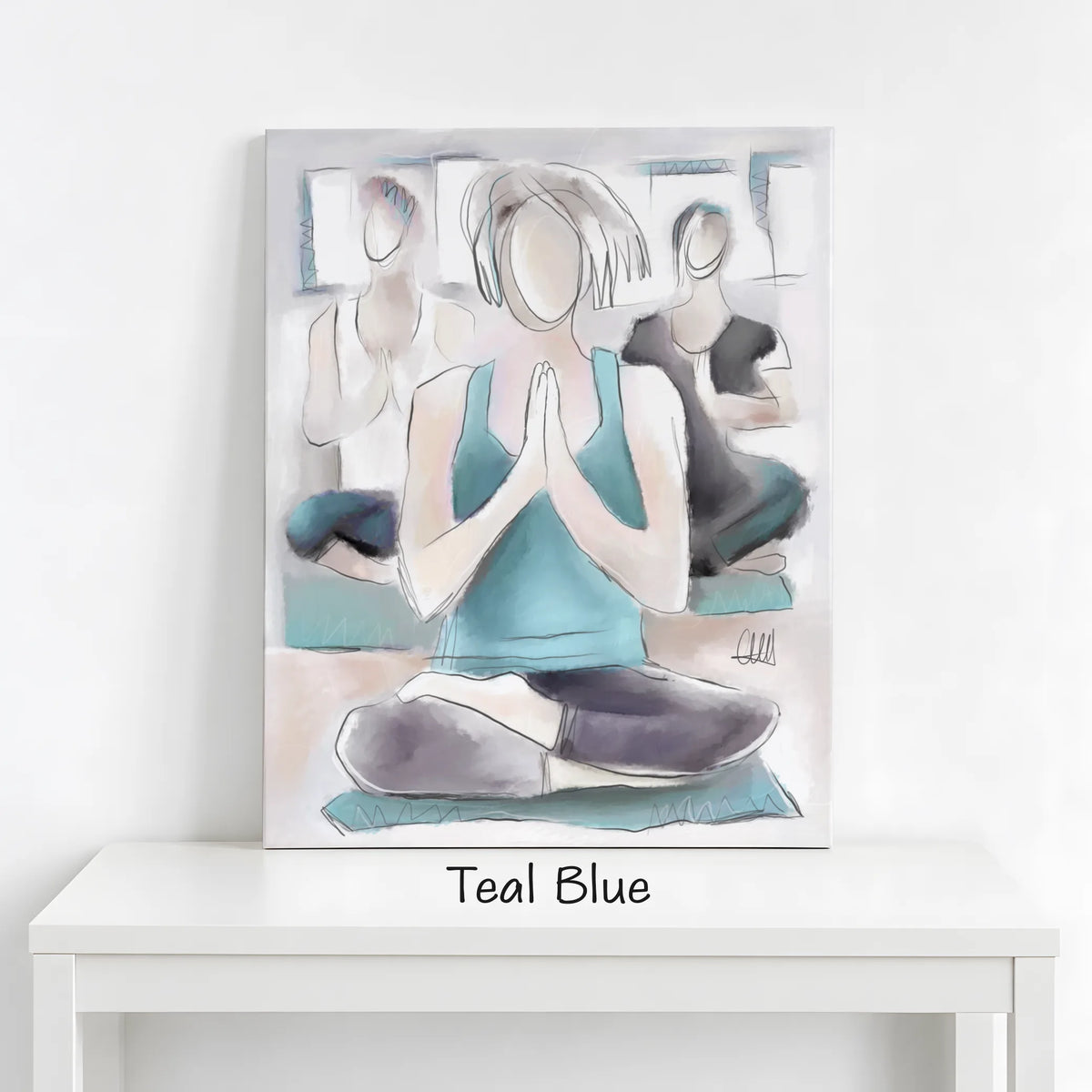 Yoga Wall Art Canvas Print | Wellness Studio & Gym Decor